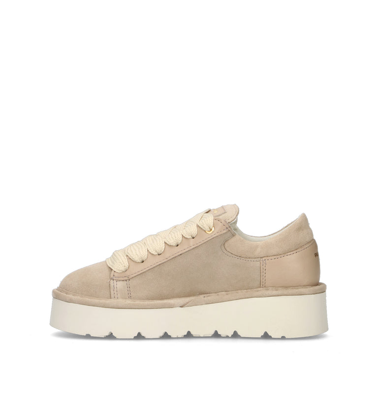 PANCHIC Sneaker donna beige in suede