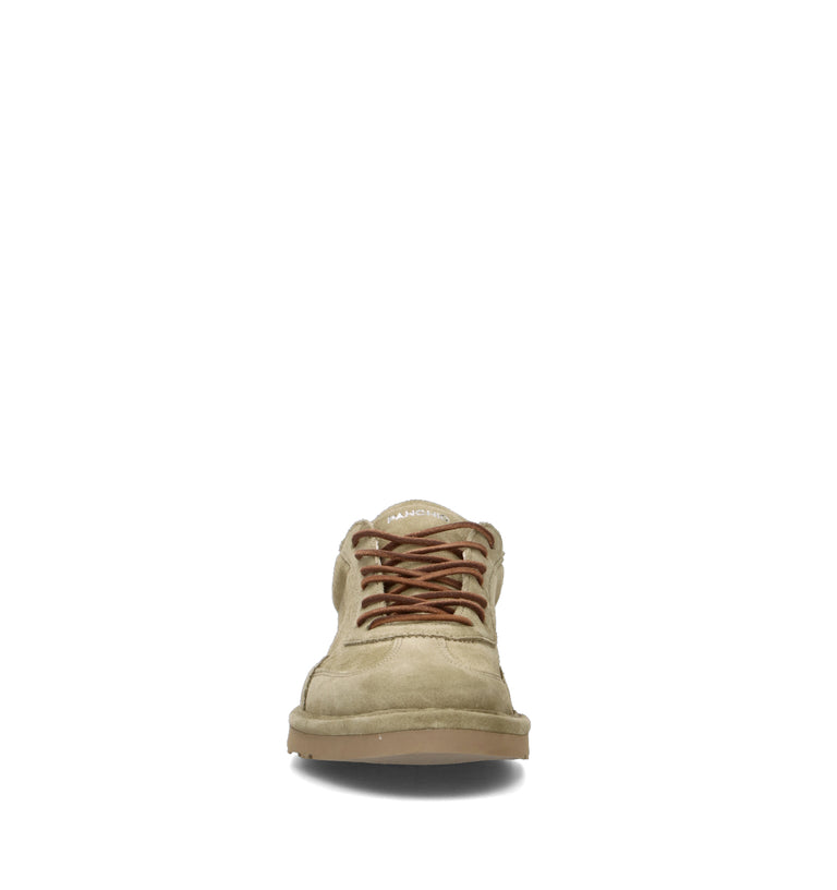 PANCHIC Stringata uomo oliva in suede