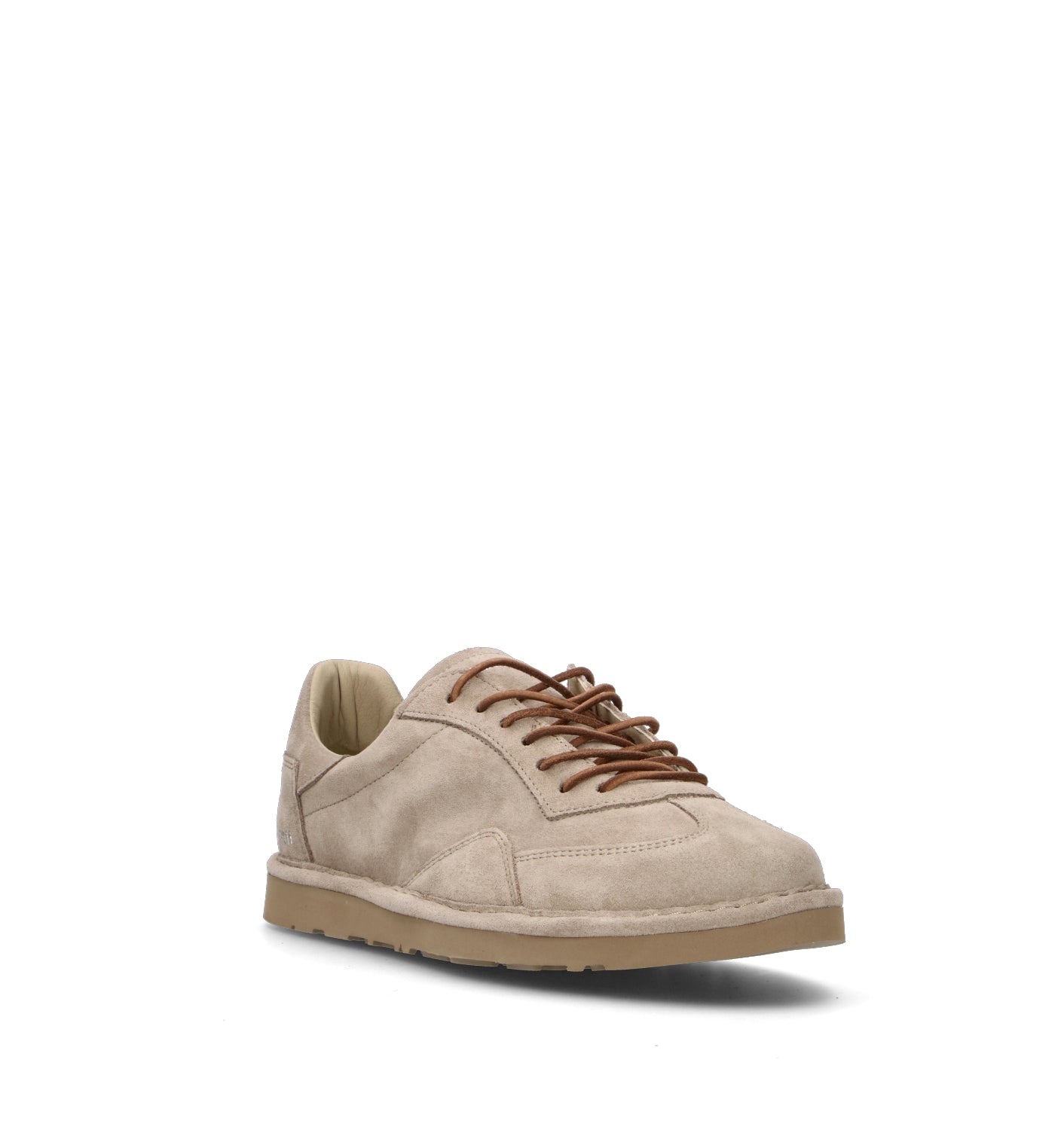 PANCHIC Stringata uomo grigia in suede