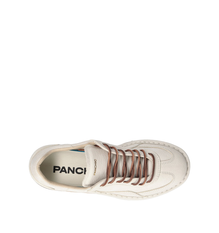 PANCHIC Stringata donna bianca in pelle