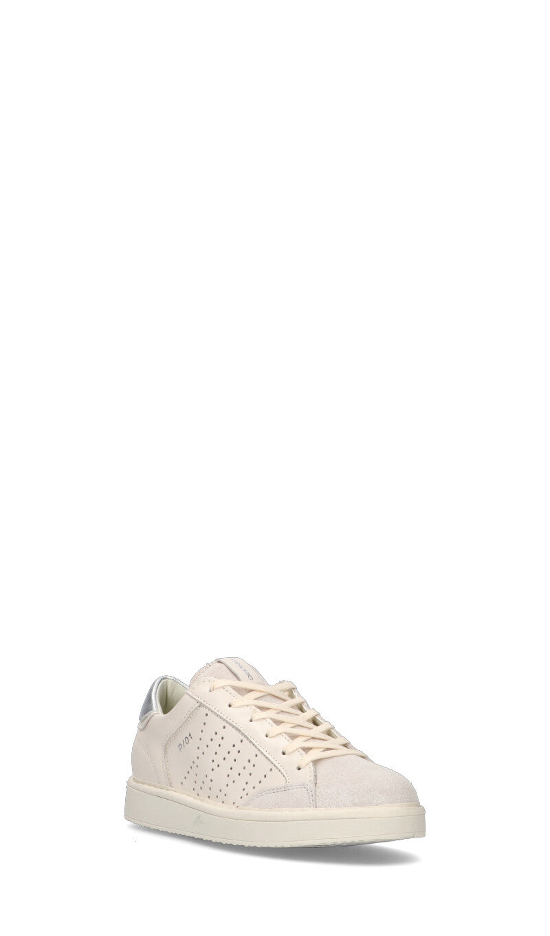 PANCHIC Sneaker donna bianca/argento in pelle