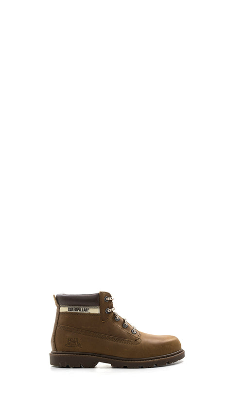 CAT Polacchino ragazzo marrone in pelle