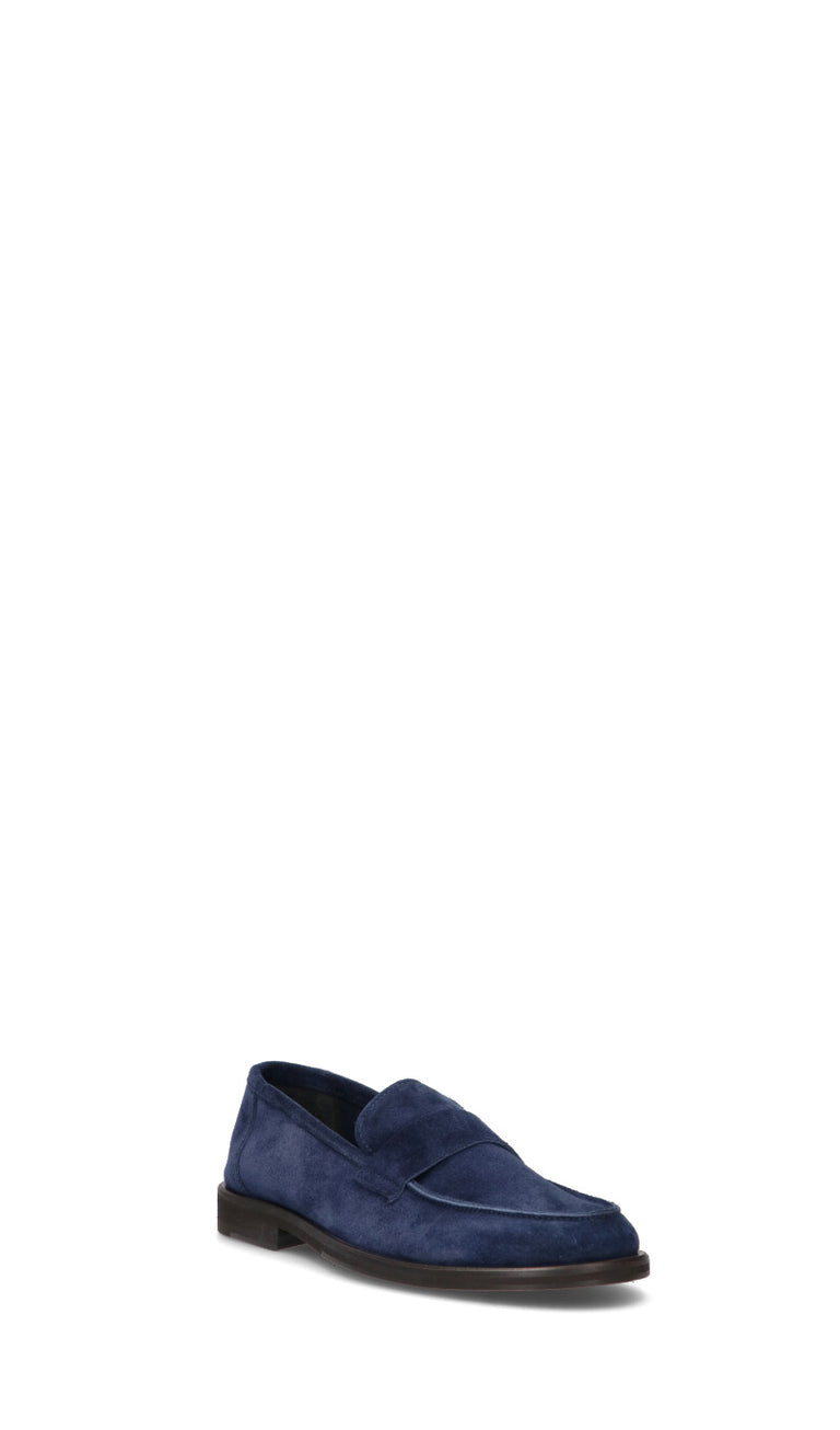 SEBOYS Mocassino uomo blu in suede