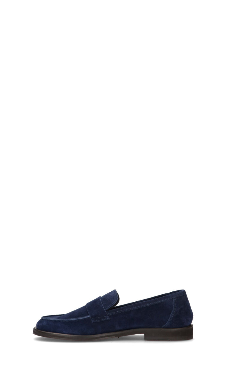 SEBOYS Mocassino uomo blu in suede