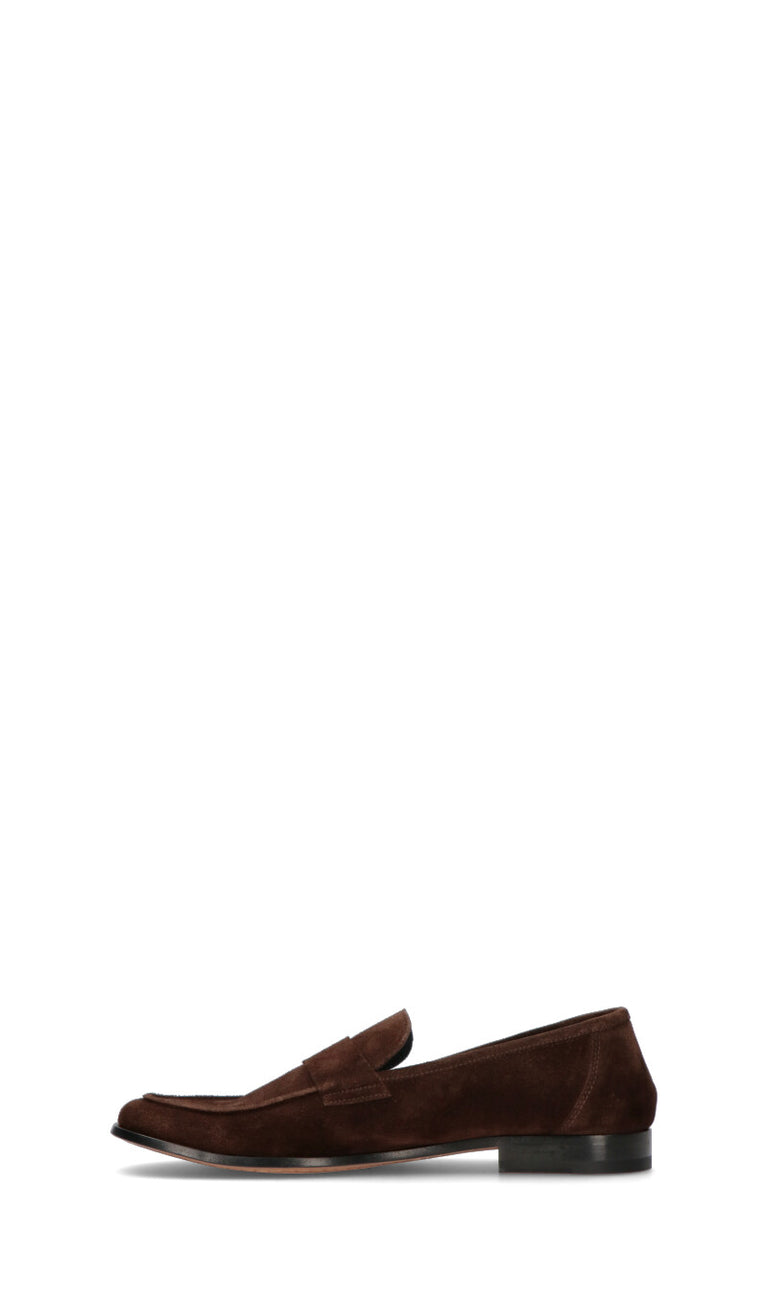 SEBOYS Mocassino uomo marrone in suede