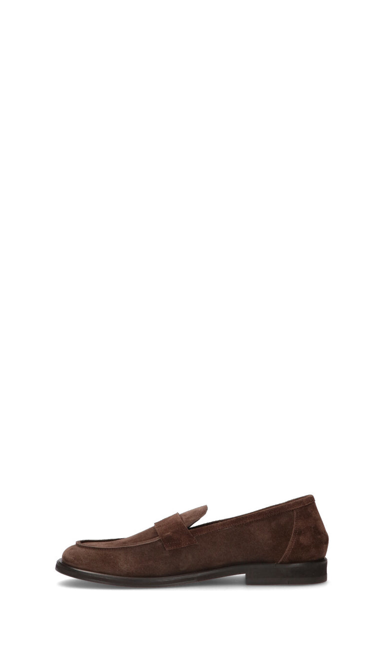 SEBOYS Mocassino uomo marrone in suede
