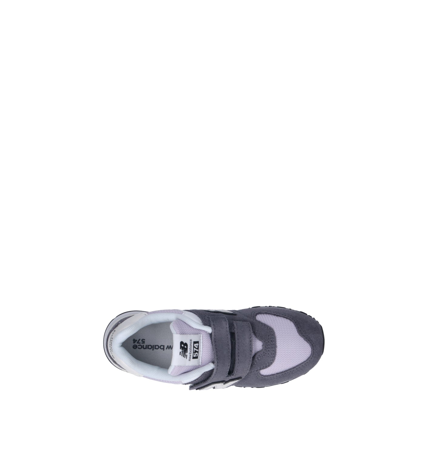 NEW BALANCE 574 Sneaker bimba grigia/lilla