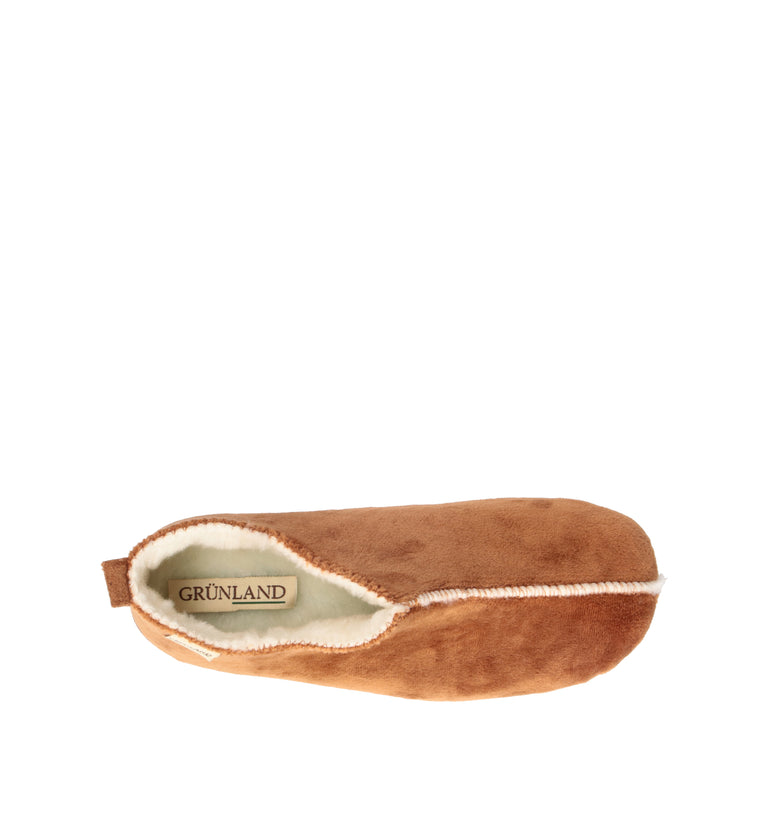 GRUNLAND Pantofola donna cuoio
