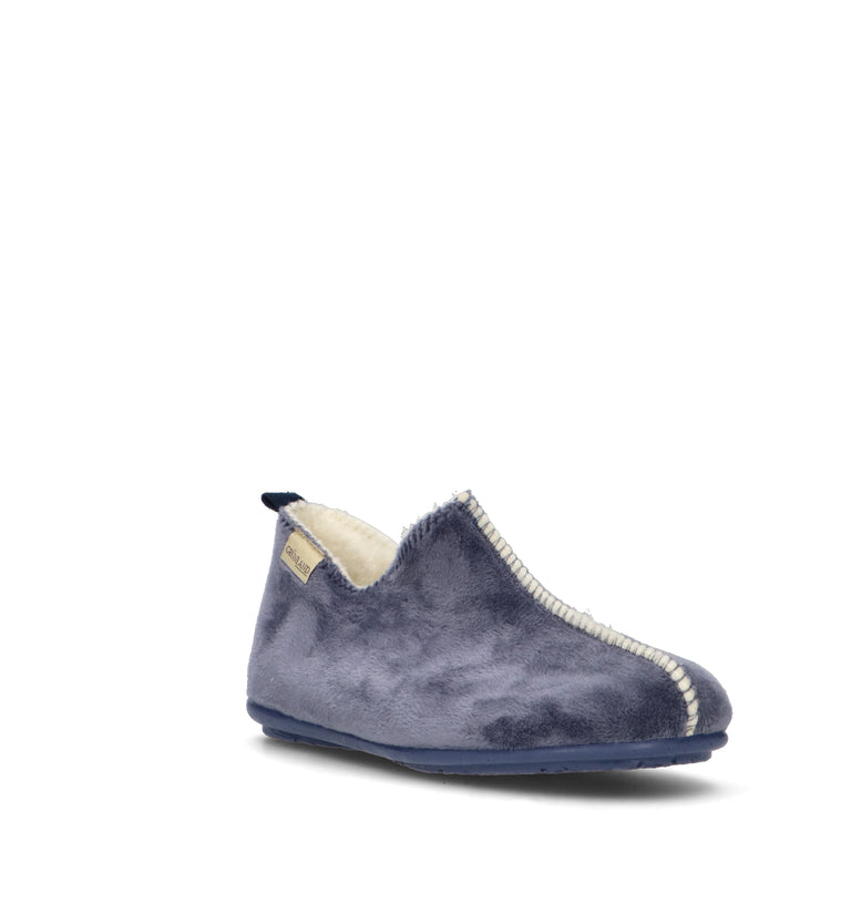 GRUNLAND Pantofola donna blu