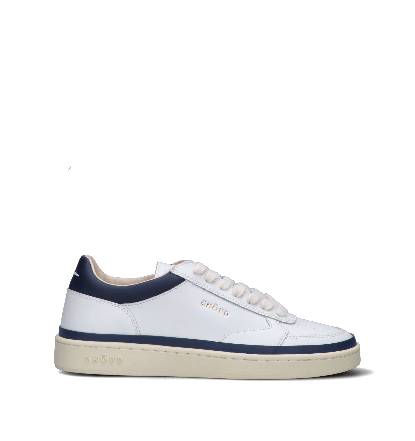 GHOUD Sneaker uomo bianca/blu in pelle