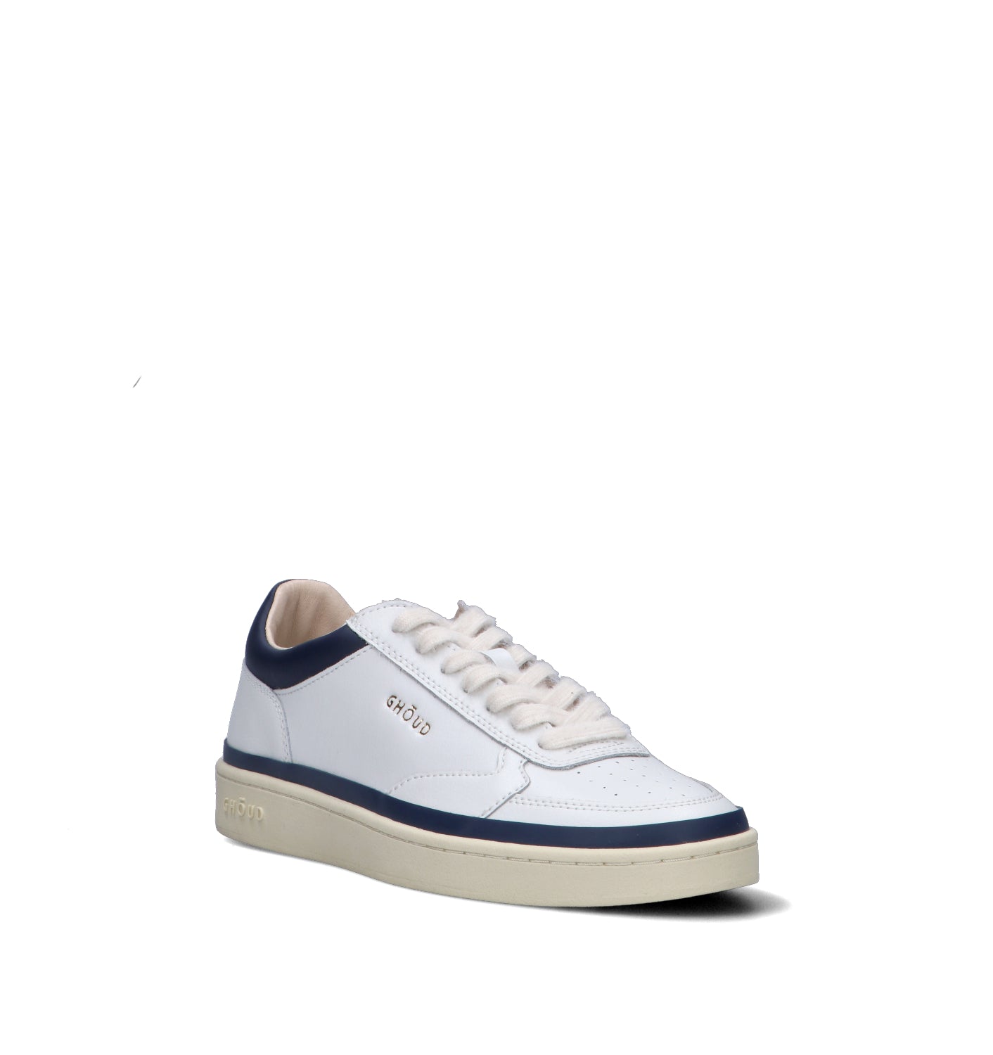 GHOUD Sneaker uomo bianca/blu in pelle