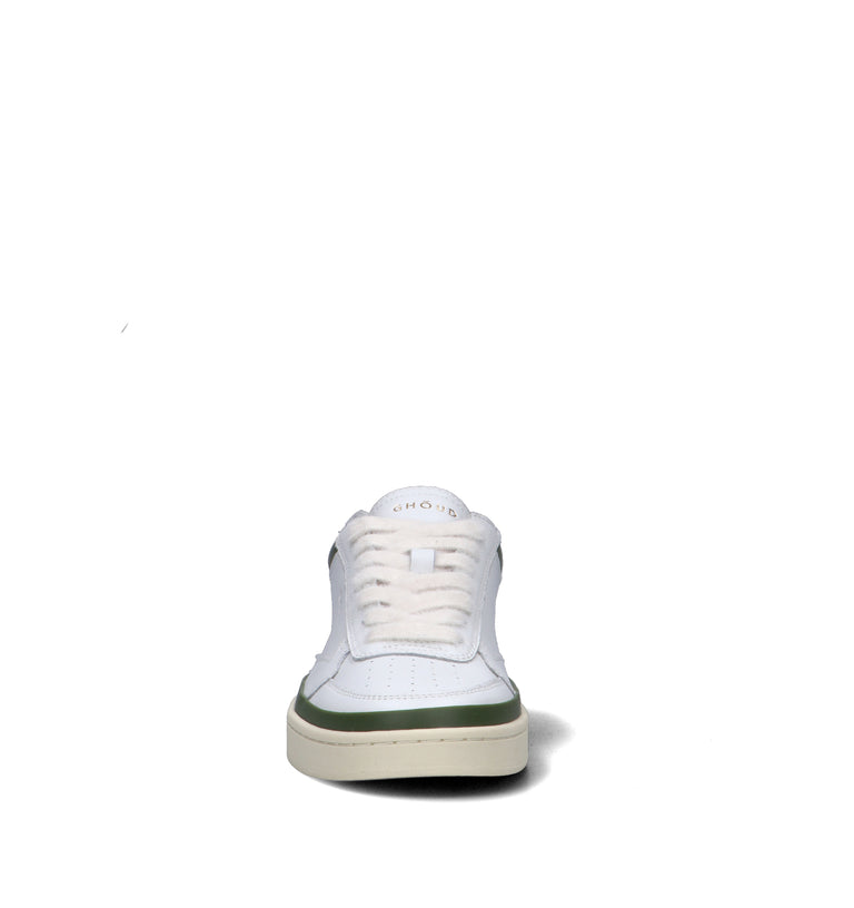 GHOUD Sneaker uomo bianca/verde in pelle