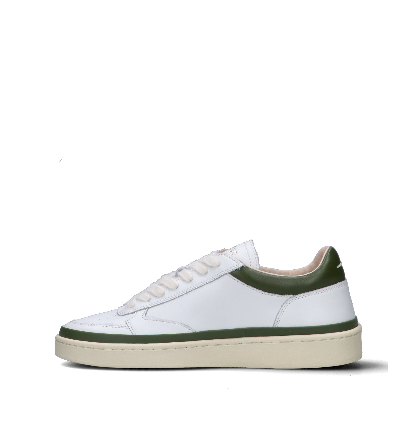 GHOUD Sneaker uomo bianca/verde in pelle