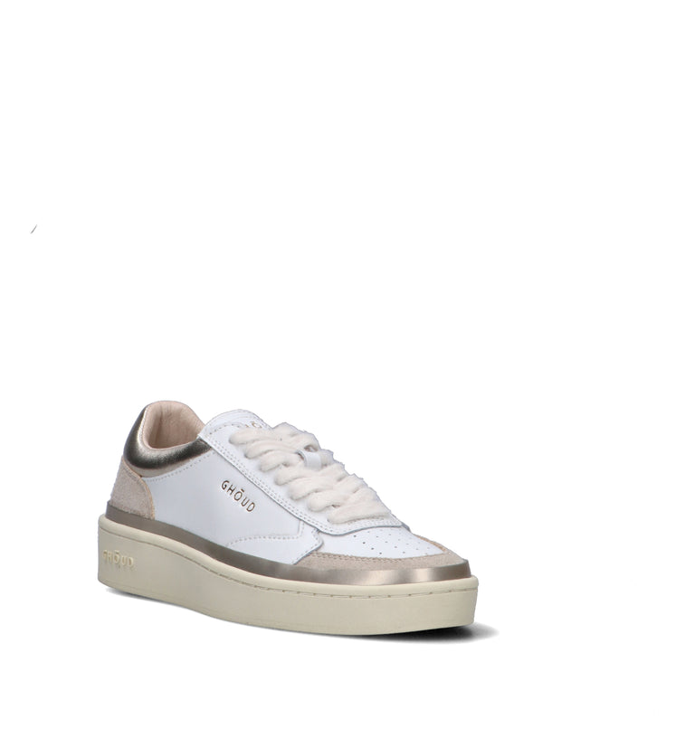 GHOUD Sneaker donna bianca in pelle