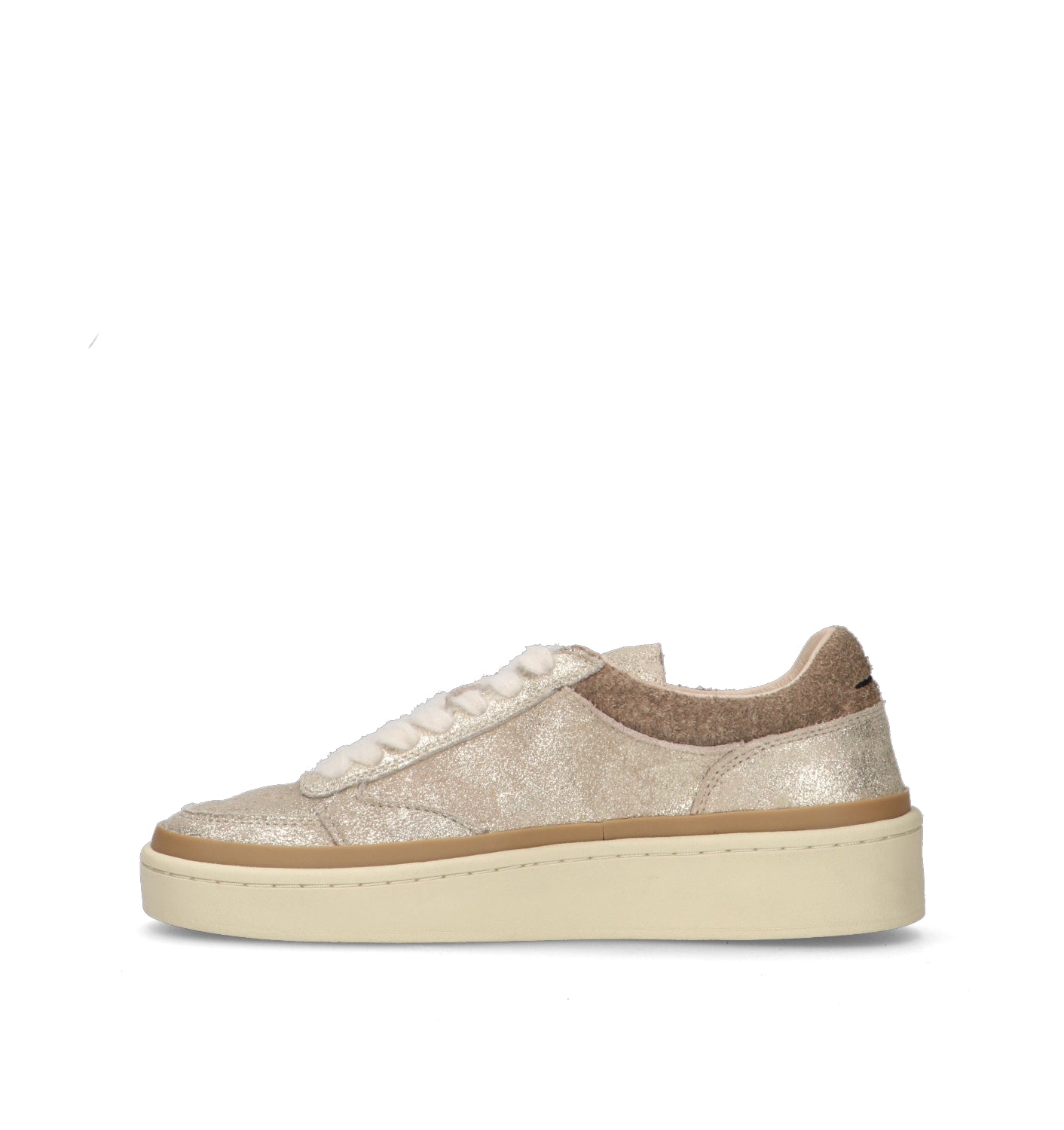 GHOUD Sneaker donna platino in suede