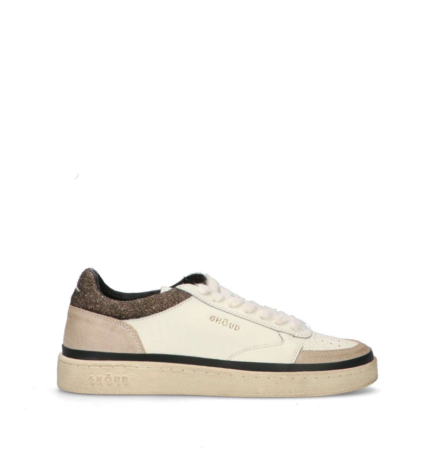 GHOUD Sneaker uomo panna in pelle
