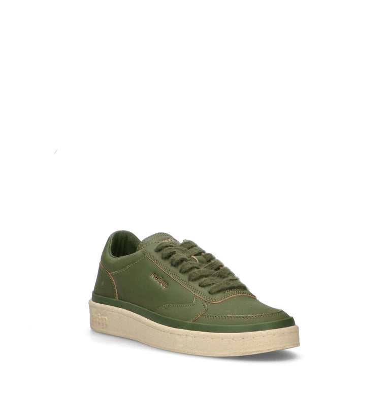 GHOUD Sneaker uomo verde in pelle