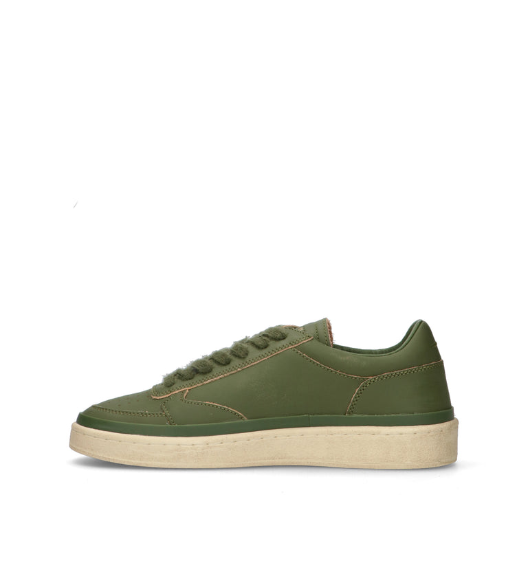 GHOUD Sneaker uomo verde in pelle