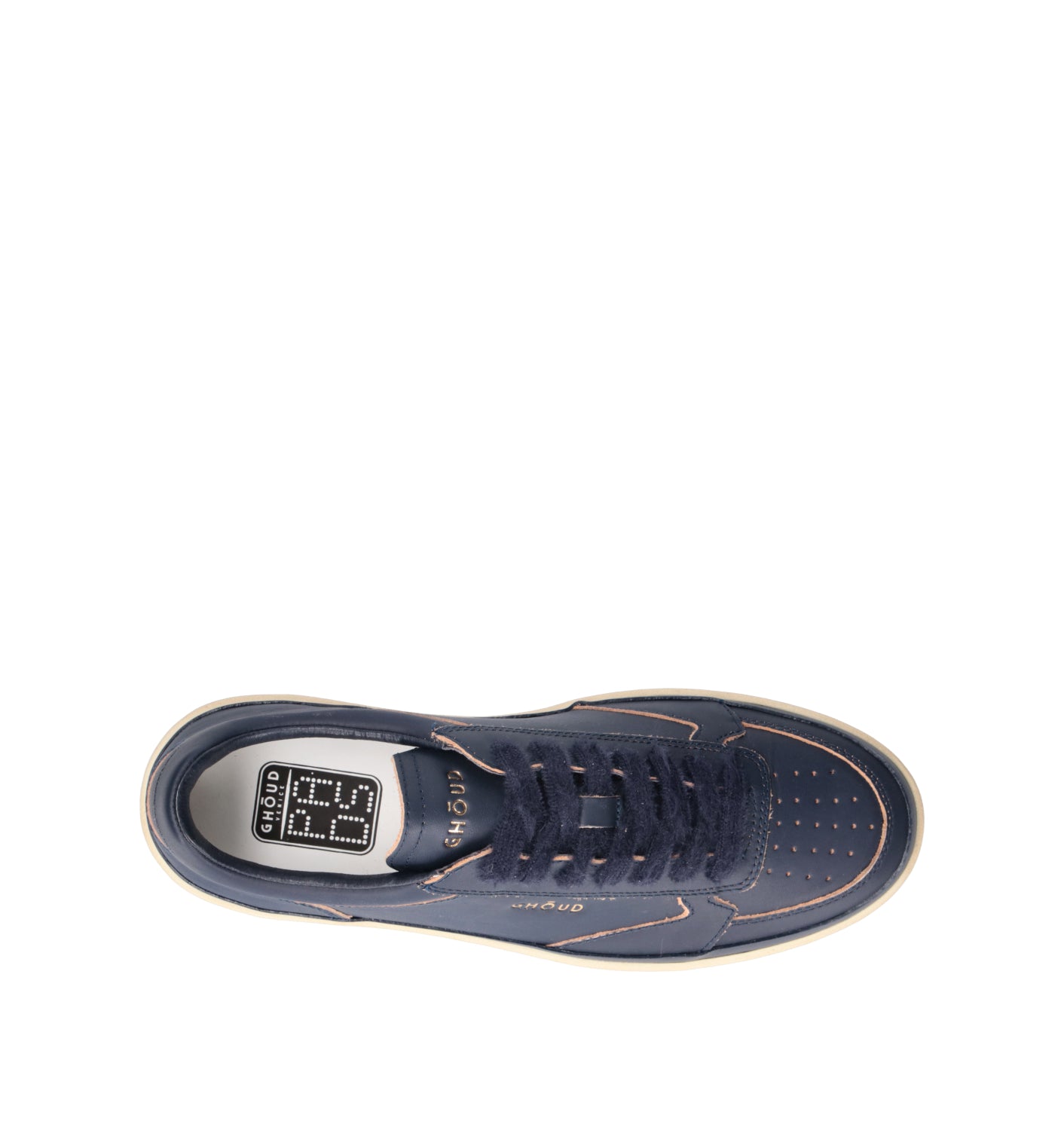 GHOUD Sneaker uomo blu in pelle