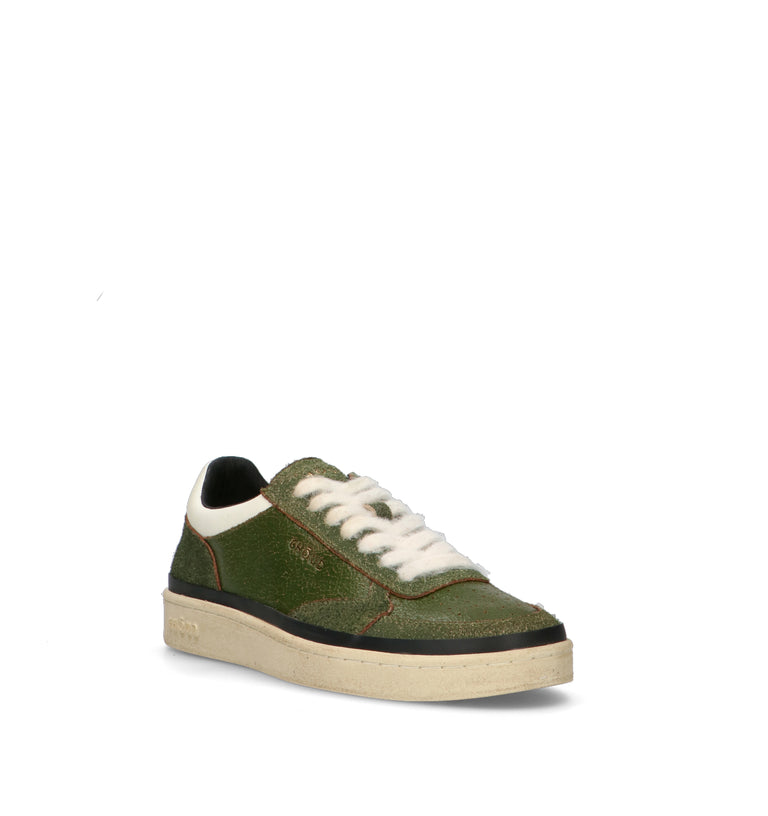 GHOUD Sneaker uomo verde in pelle