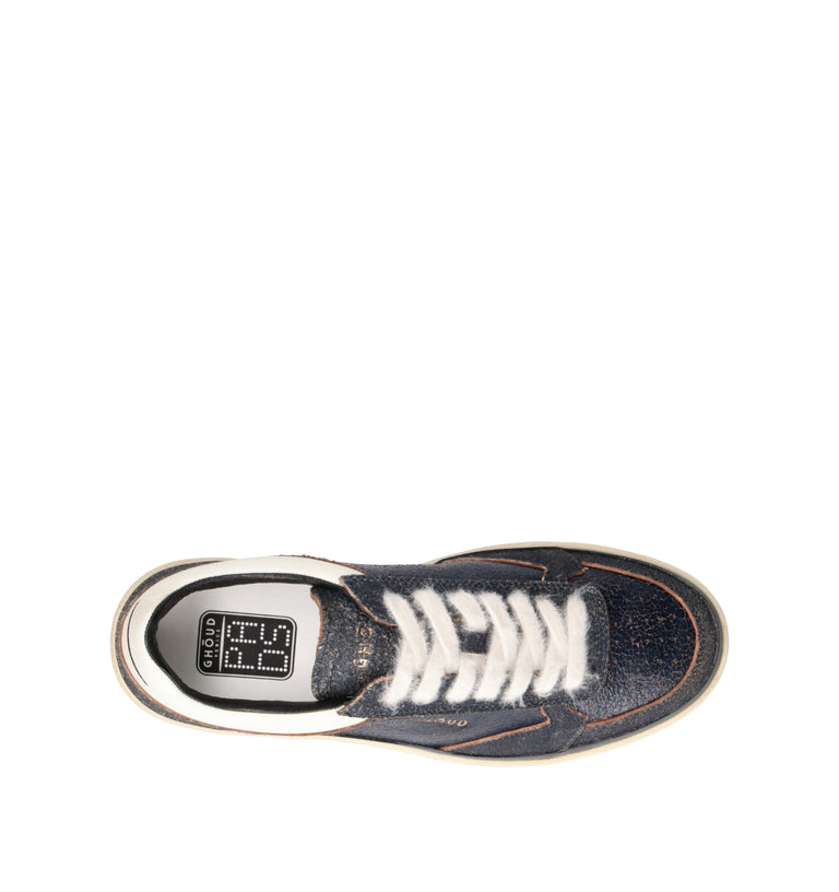 GHOUD Sneaker uomo blu in pelle
