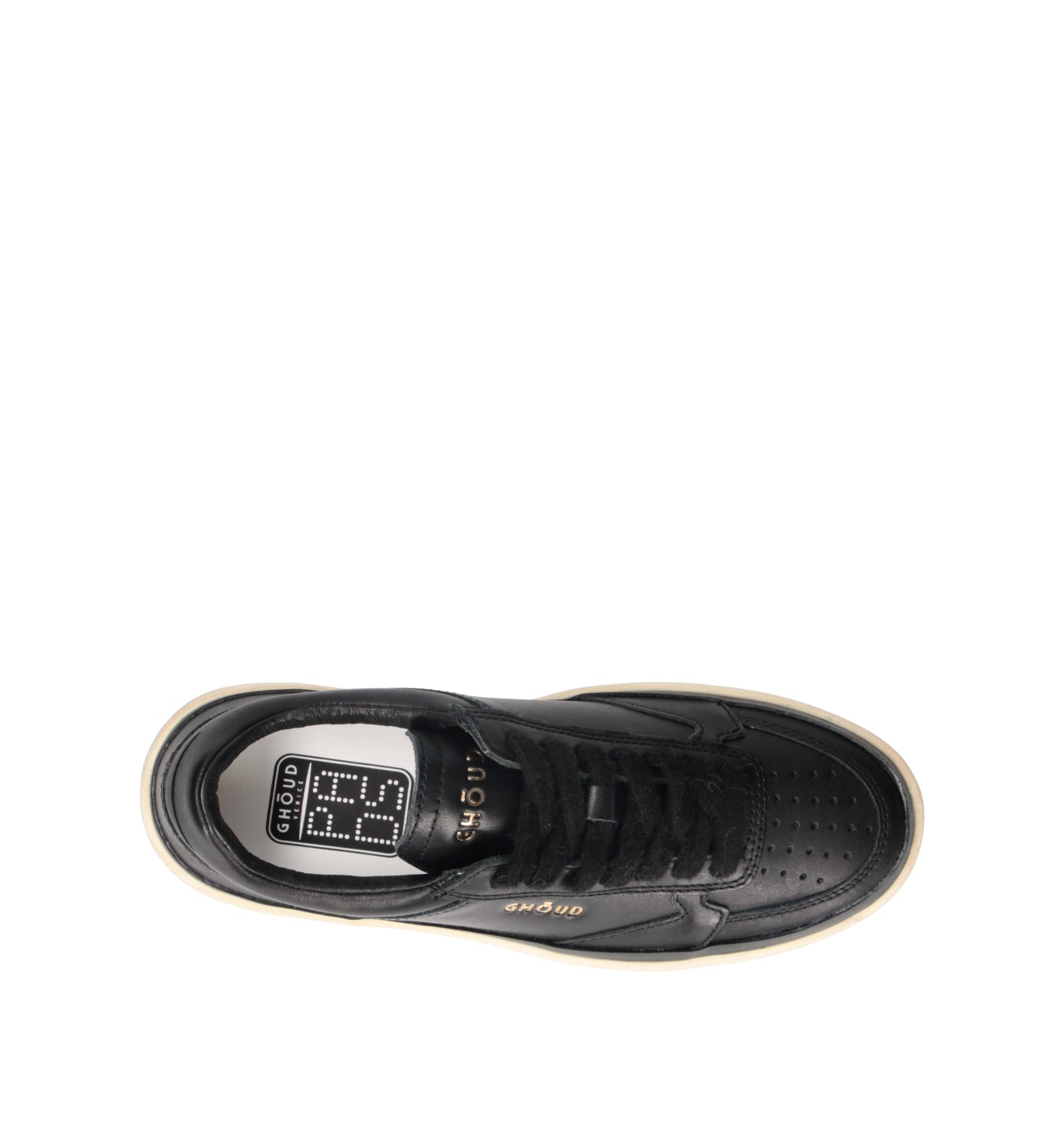 GHOUD Sneaker donna nera in pelle