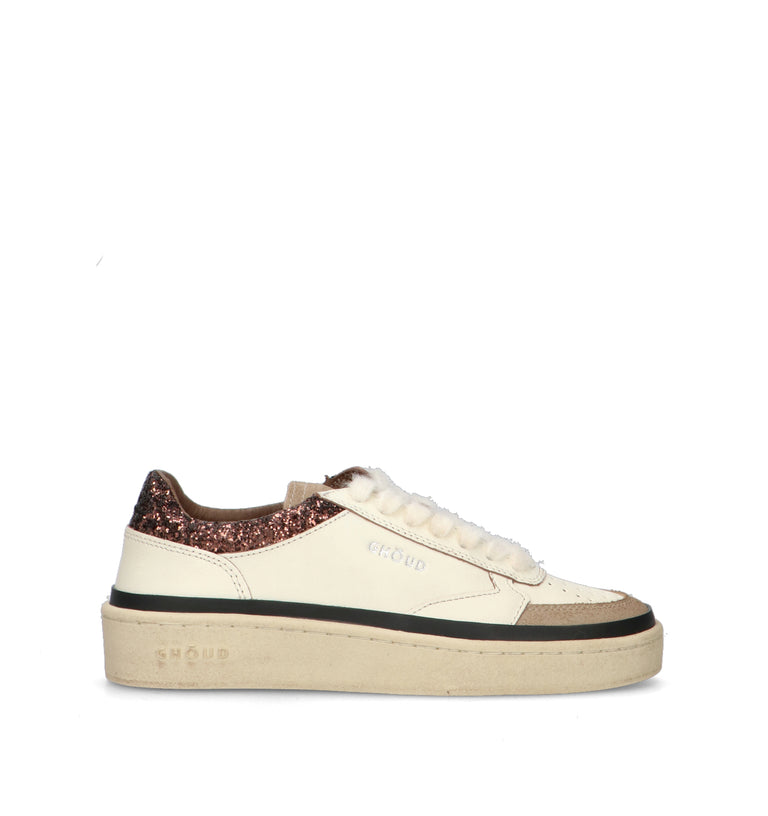 GHOUD Sneaker donna panna in pelle