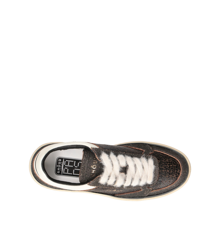 GHOUD Sneaker donna nera in pelle