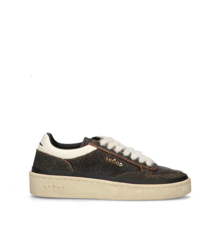 GHOUD Sneaker donna nera in pelle