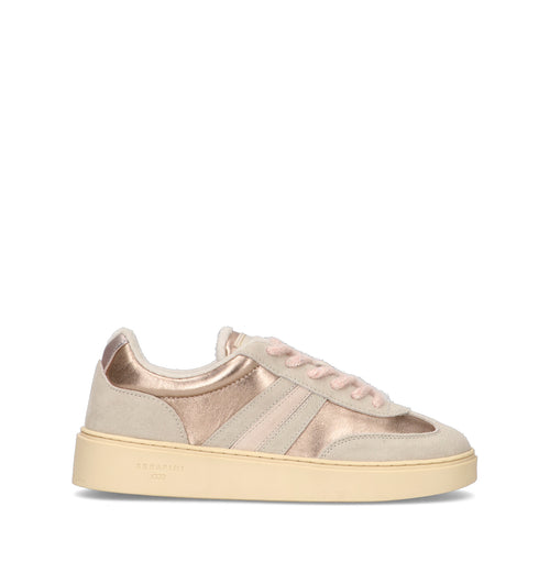 SERAFINI Sneaker donna beige/rosa in pelle