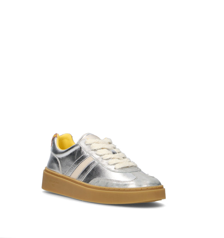 SERAFINI Sneaker donna argento in pelle