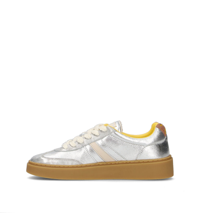 SERAFINI Sneaker donna argento in pelle