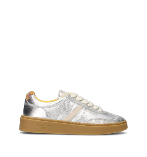 SERAFINI Sneaker donna argento in pelle