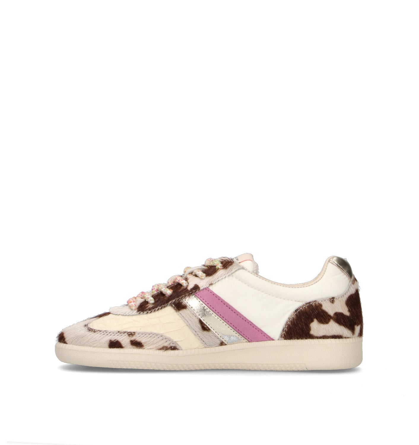 SERAFINI Sneaker donna panna/marrone in cavallino