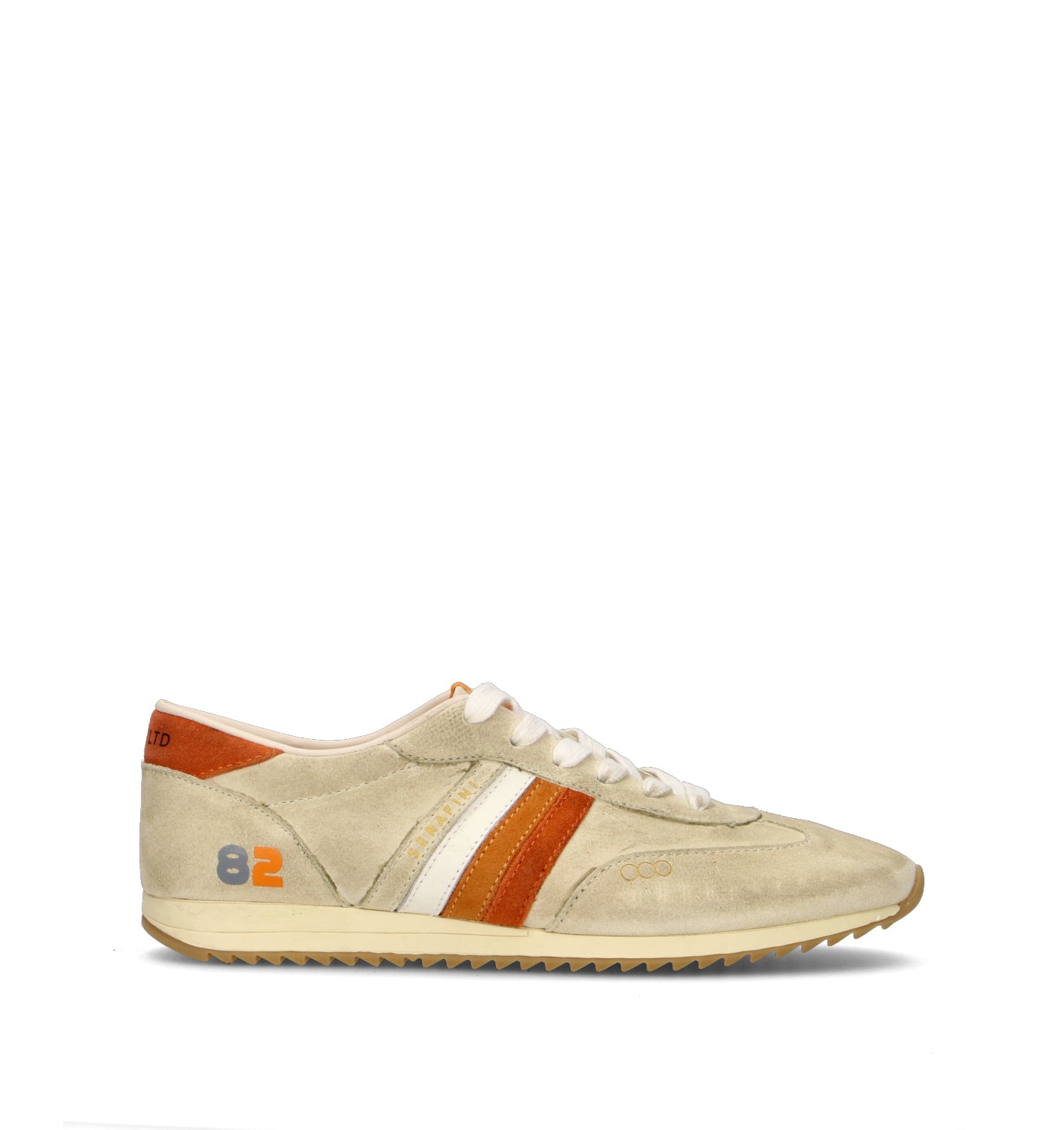 SERAFINI Sneaker uomo beige in suede
