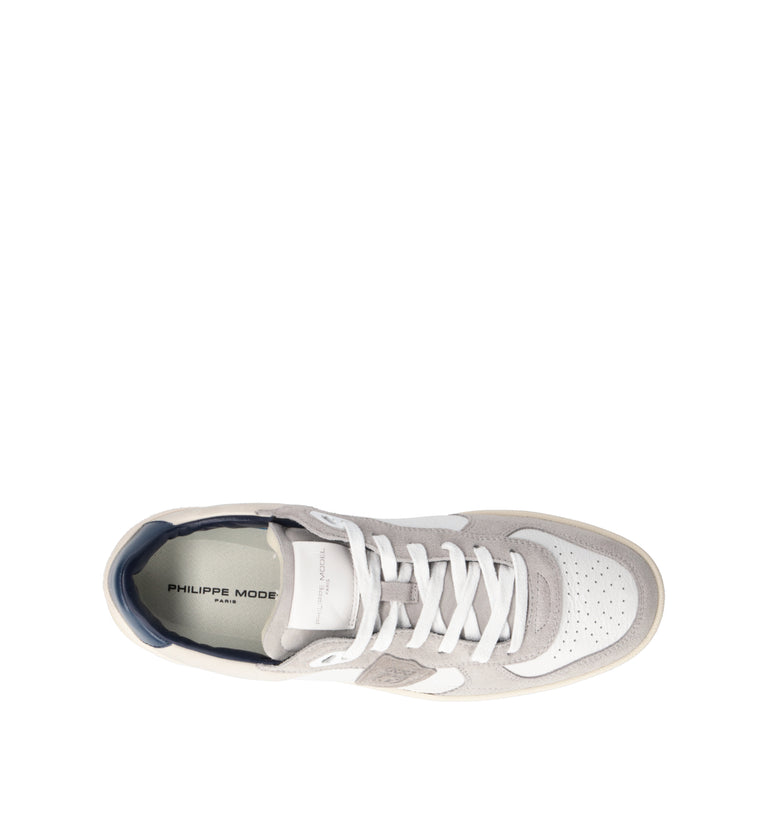 PHILIPPE MODEL Sneaker uomo bianca in pelle