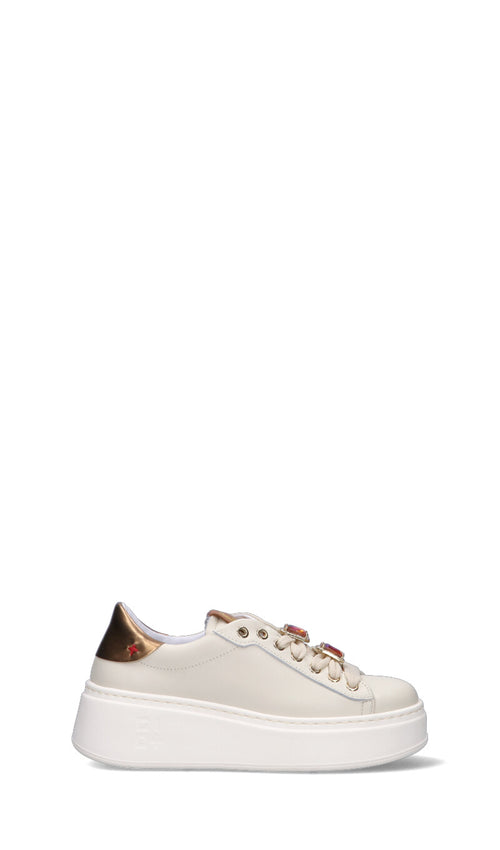 GIO+ Sneaker donna panna in pelle