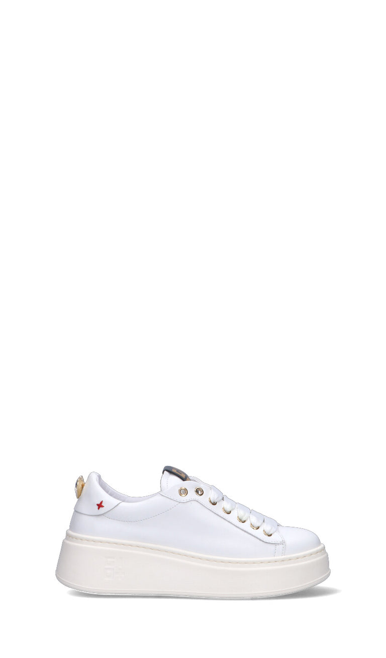 GIO+ Sneaker donna bianca in pelle