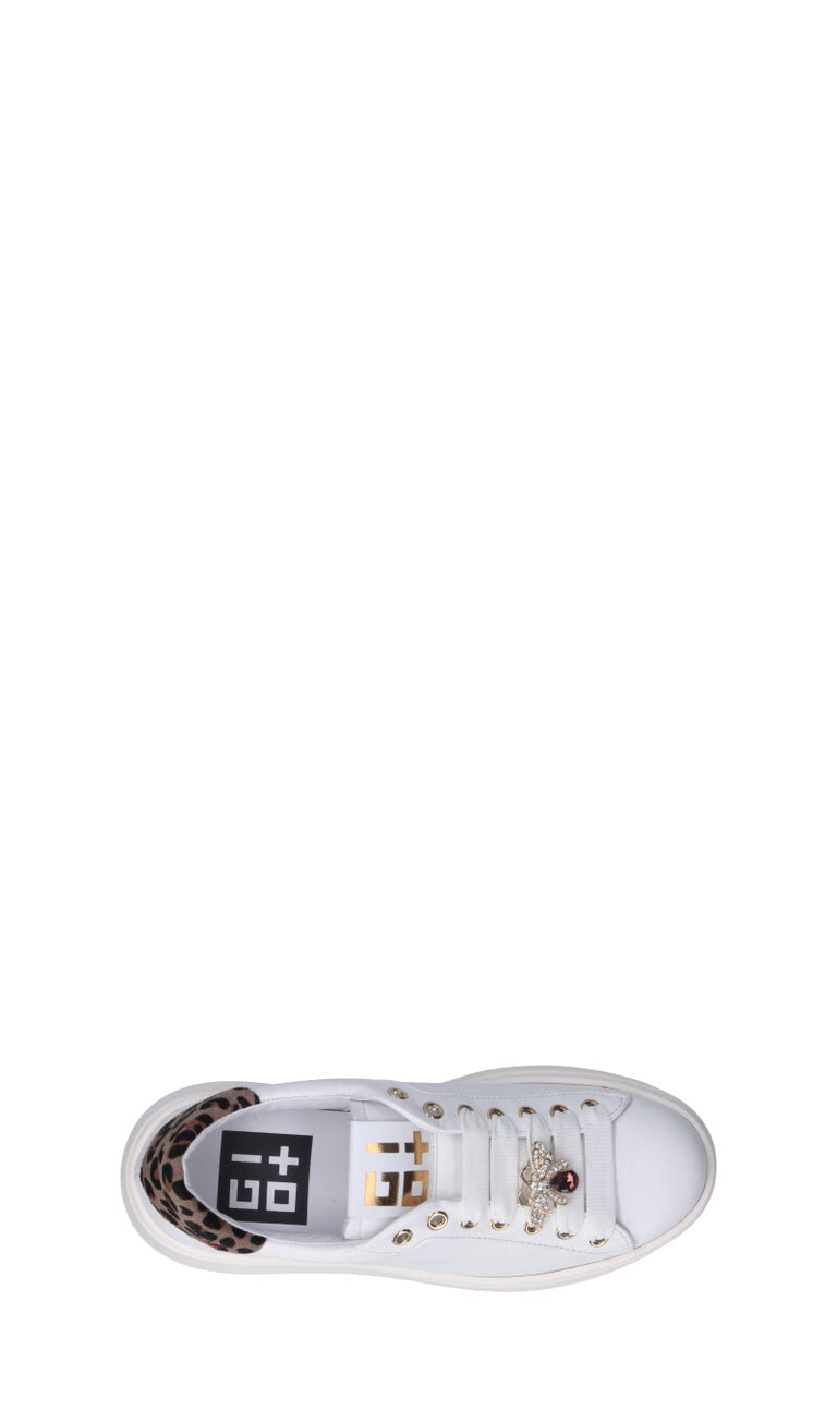 GIO+ Sneaker donna bianca in pelle