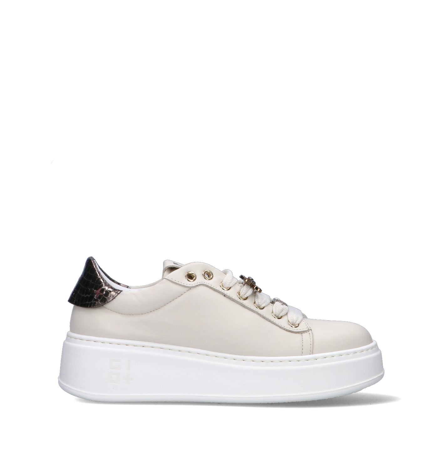 GIO+ Sneaker donna panna in pelle