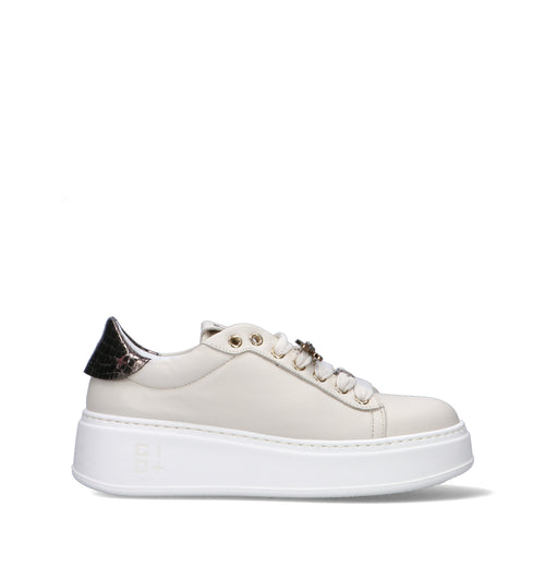 GIO+ Sneaker donna panna in pelle