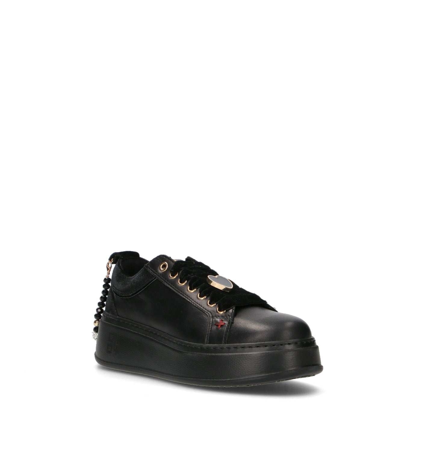 GIO+ Sneaker donna nera in pelle