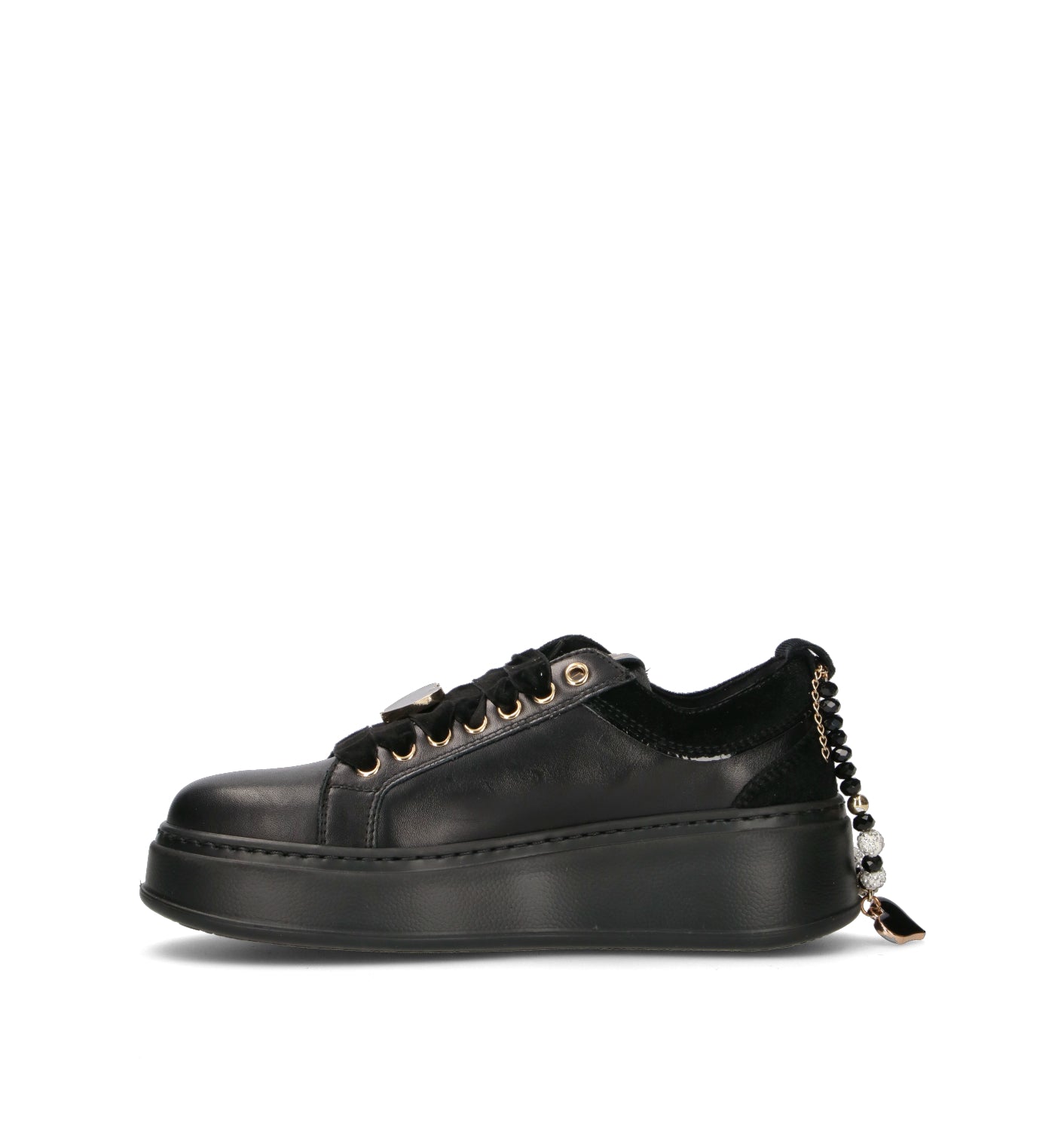 GIO+ Sneaker donna nera in pelle