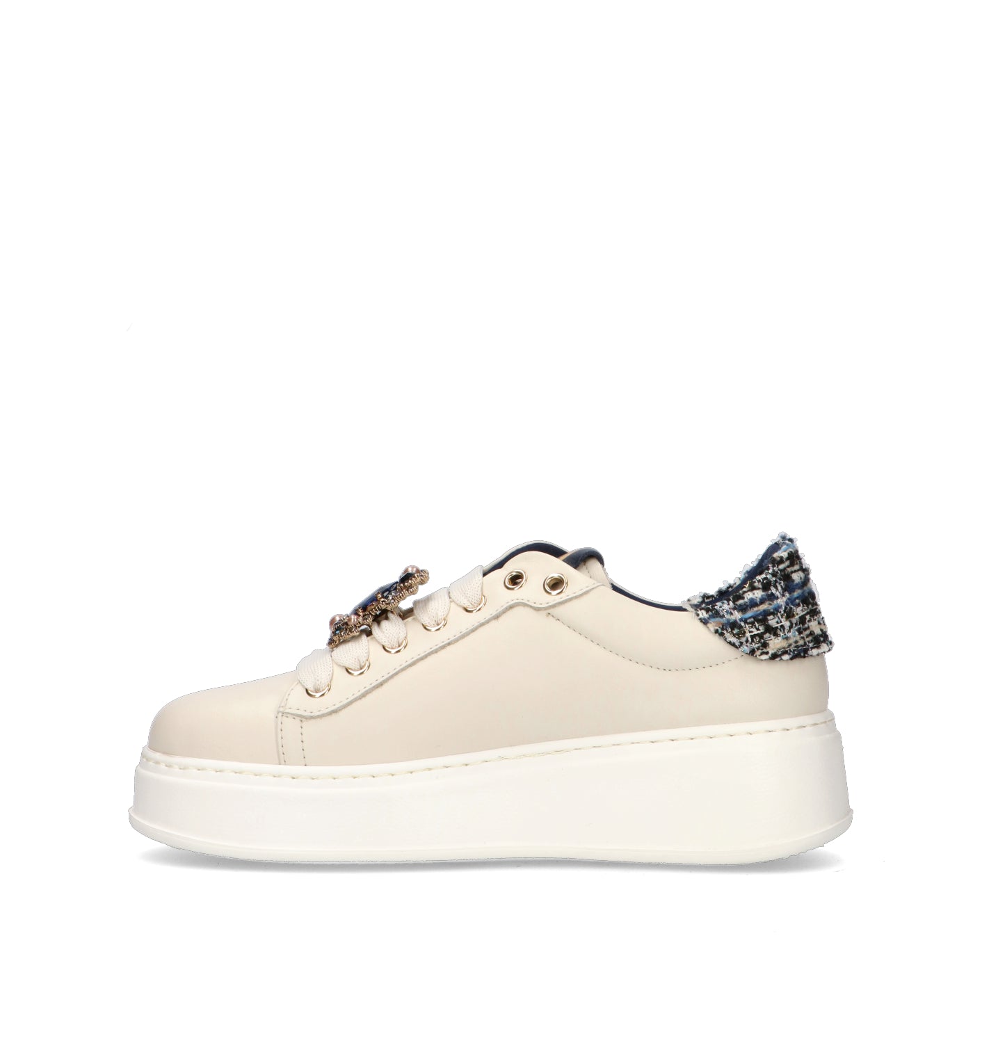 GIO+ Sneaker donna panna in pelle