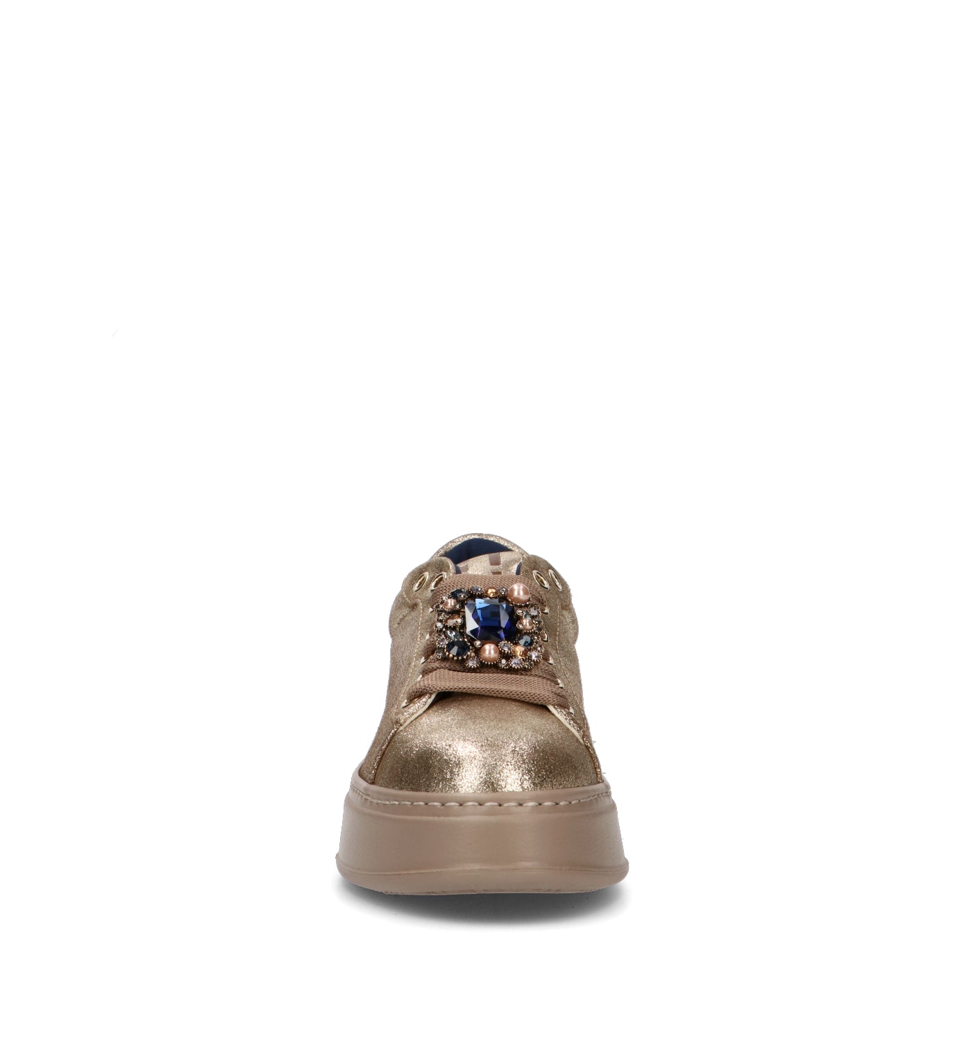 GIO+ Sneaker donna oro in pelle