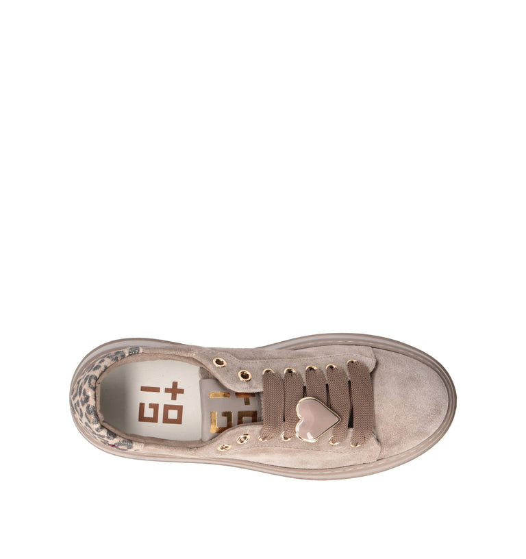 GIO+ Sneaker donna taupe in suede