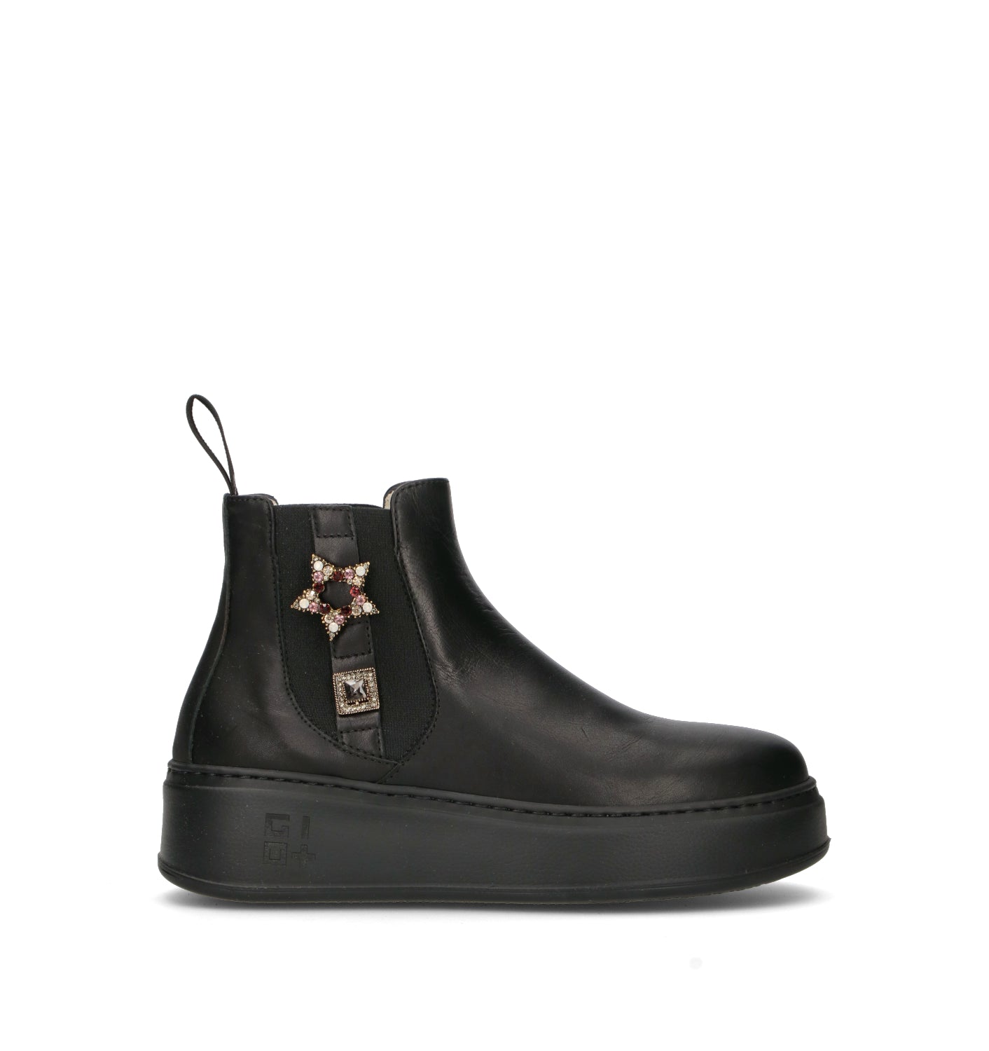 GIO+ Beatles donna nero in pelle