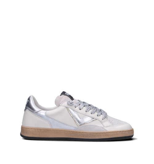 QUATTROBARRADODICI Sneaker donna bianca in pelle