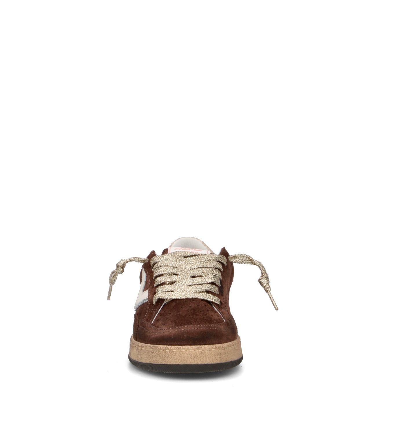 QUATTROBARRADODICI Sneaker donna marrone in suede