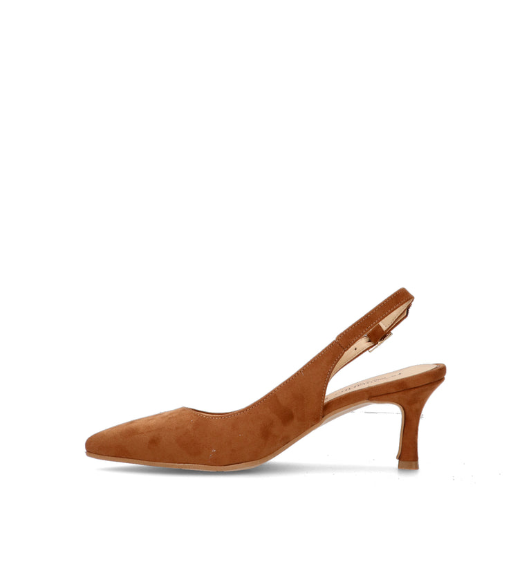 PERLAMARINA Slingback donna marrone